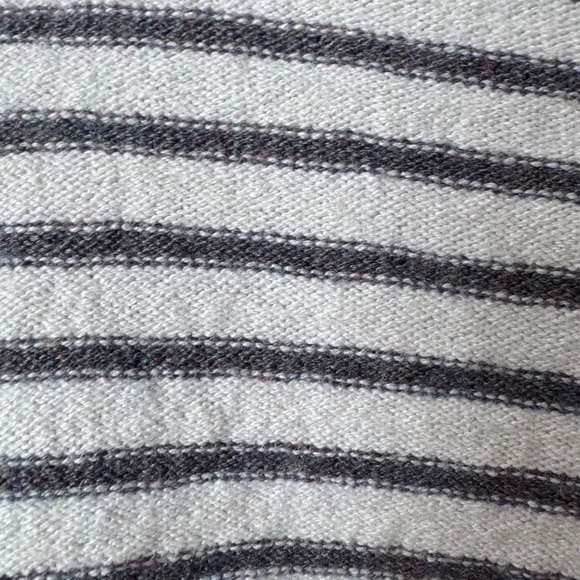 Madewell Cream and Gray Striped Turtleneck Sweater - Picture 2 of 9